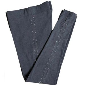 Aeropostale High Waisted Legging Size XL Gray Studded Seam Pullon Stretch Pant